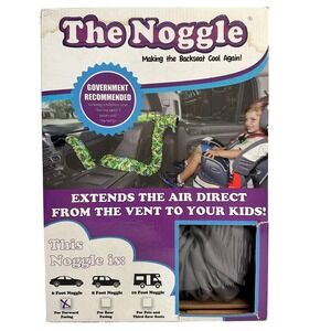 The Noggle Car Air Vent Extender Backseat Cooler Kids Pets Child Safety Gray NEW